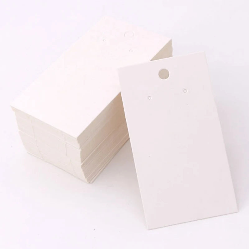 50 Sets Earring & Necklace Display Cards with Self-Seal Kraft Paper Bags – DIY Jewelry Packaging