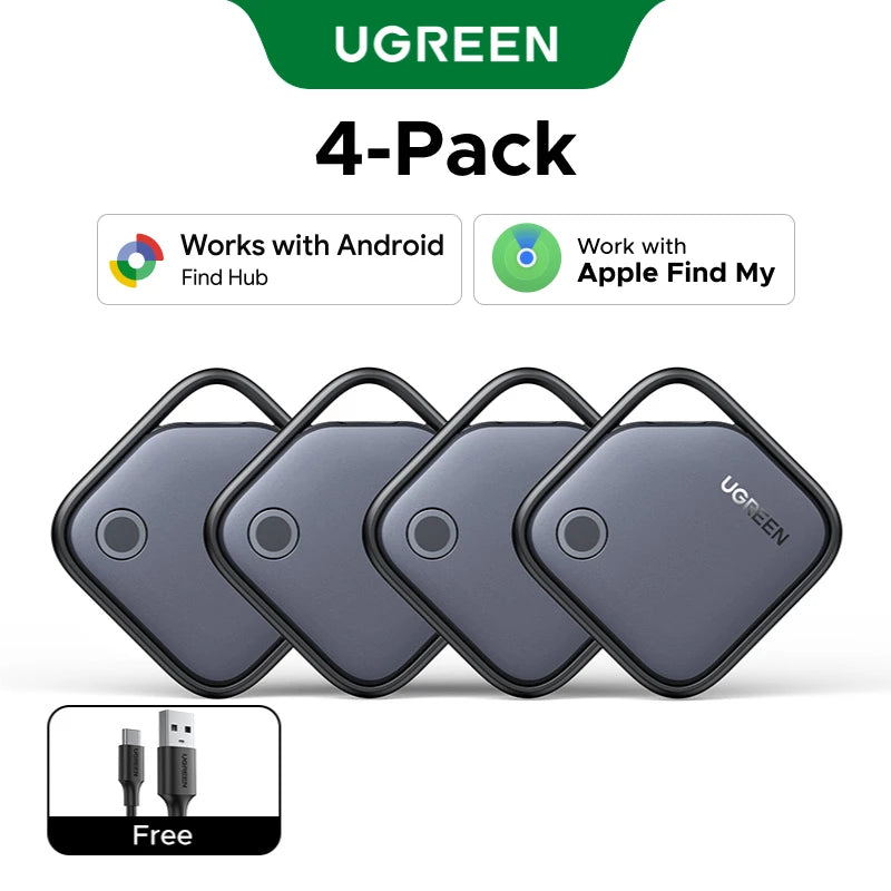 UGREEN Smart Bluetooth Tracker Card - Apple Find My & Android Find Hub Compatible