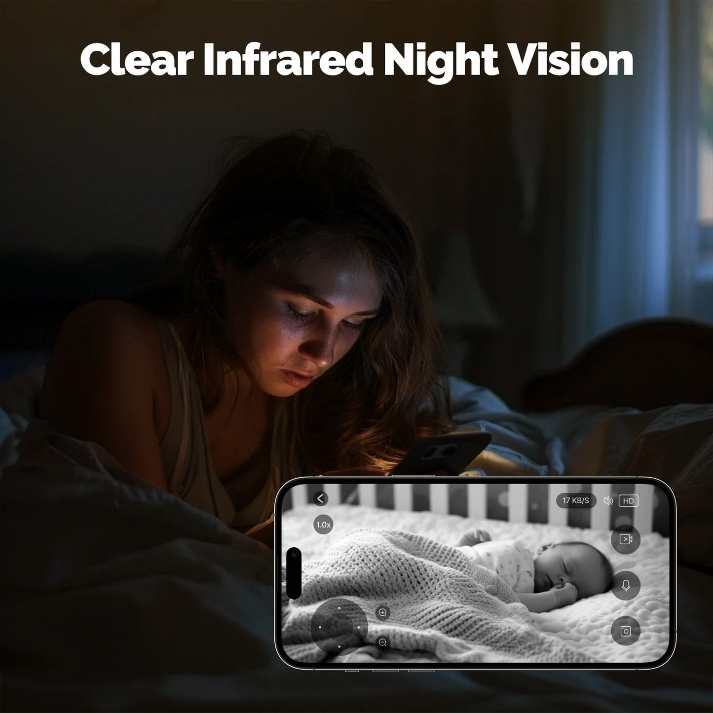 MOESTuya 4MP HD WiFi Indoor Pan & Tilt Smart Security Camera – Motion & Sound Detection, Infrared Night Vision, Panoramic Patrol Monitor