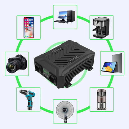 DATOU BOSS Pure Sine Wave Inverter — 12V/24V to 220V, 1200W-2300W, Peak 4000W