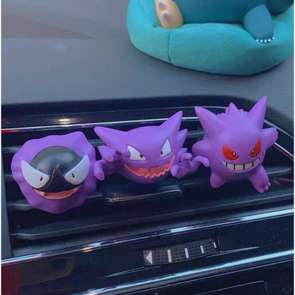 Ghost Pokémon Car Air Vent Figure - Gastly Gengar Haunter Duskull Anime Interior Ornament Gift