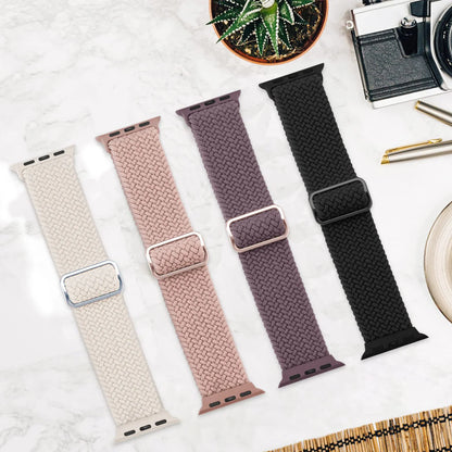 Braided Solo Loop Apple Watch Band – Stretch Nylon Bracelet Strap for Series SE, 6–11 & Ultra 2 (40mm–49mm) Adjustable Correa