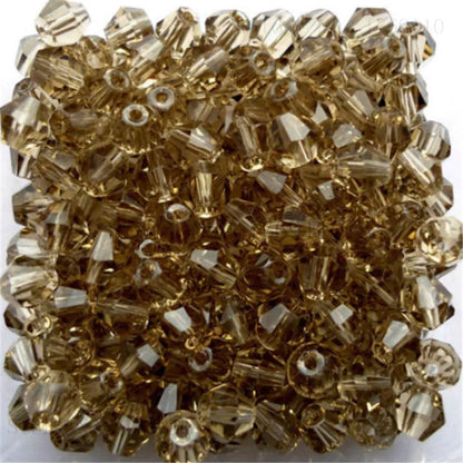 Isywaka 3–8mm Austria Crystal Bicone Glass Beads – Colorful Faceted Loose Spacer Beads for DIY Jewelry Making, Bracelet & Charm Craft Supplies