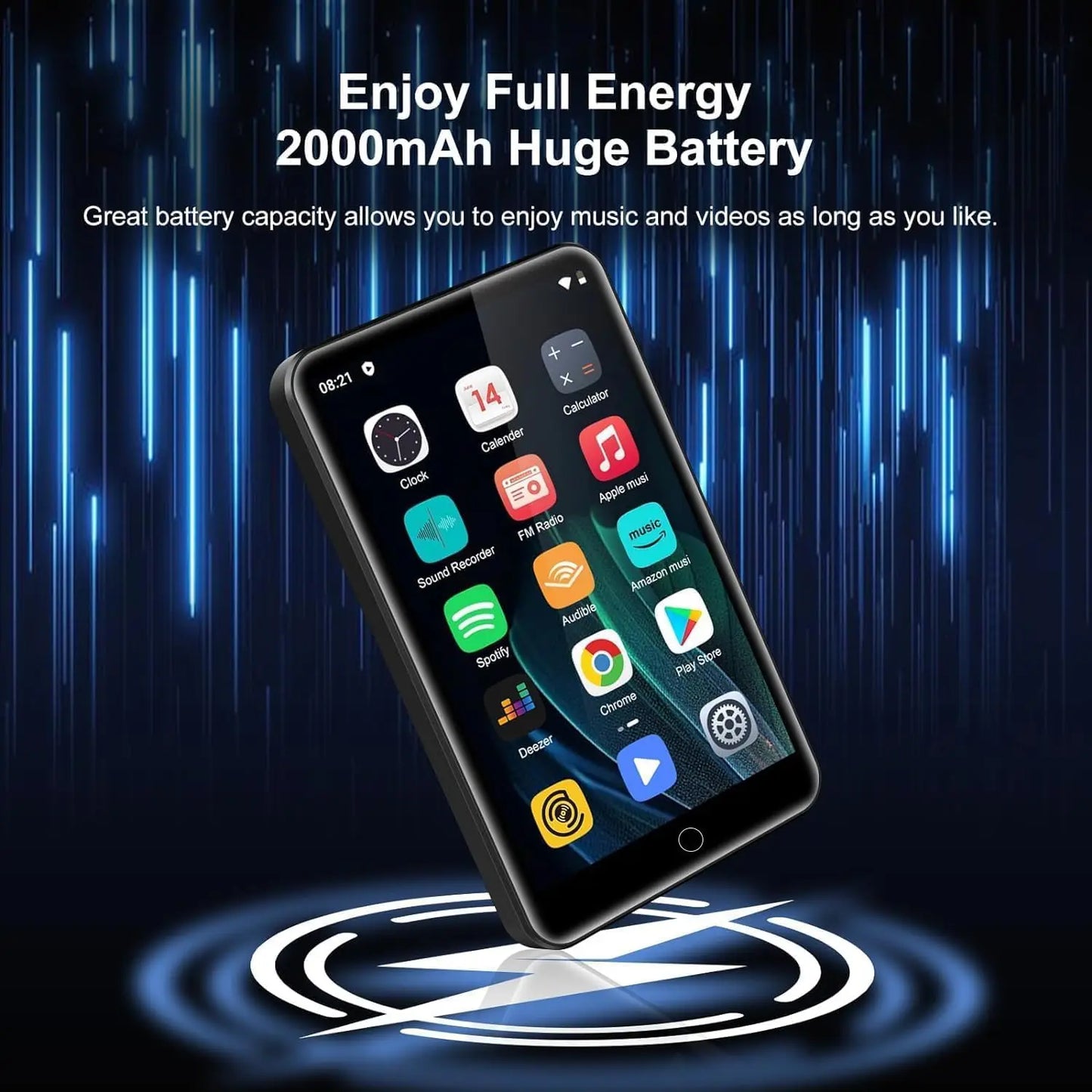 Android 9 MP3 Player - 16GB/80GB Bluetooth WiFi Music Player with 4.0-Inch Screen, FM Radio & eBook Support
