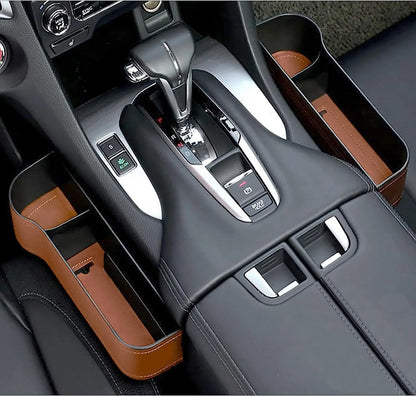 Car Seat Gap Filler Organizer – Leather Multifunctional Storage Box for Car Seat Gap Management & Automotive Accessories