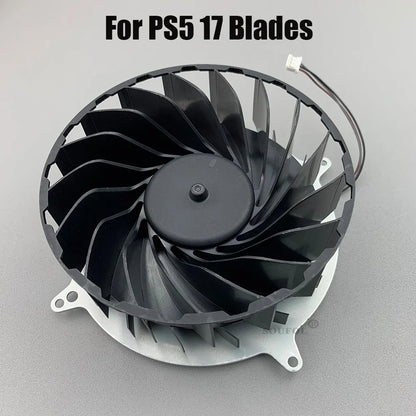 Original PS5 Internal Cooling Fan — 17 & 23 Blade Replacement Cooler for PlayStation 5 Console