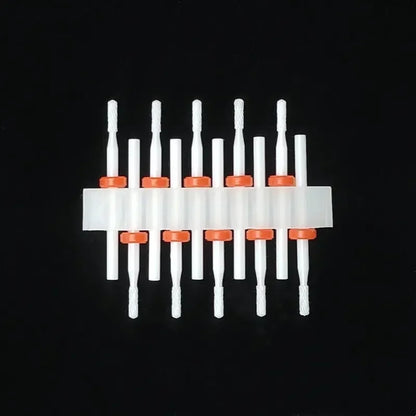 10PCS Ceramic Nail Drill Bits - Rotary Milling Cutters for Gel Polish Removal & Nail Grinding Machine Accessories