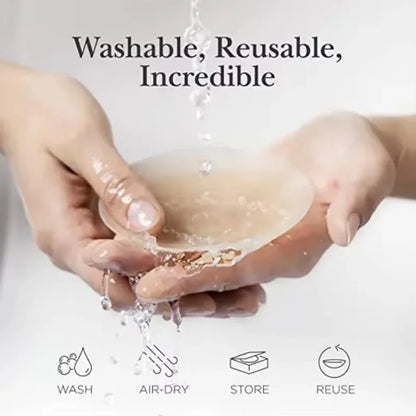 Reusable Silicone Nipple Covers for Women – Invisible Strapless Bra Pasties & Breast Petals