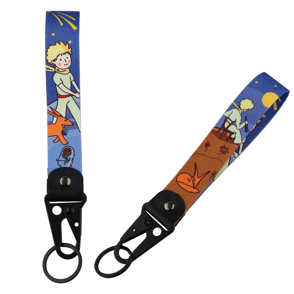 Anime Eagle Beak Keychain – Cool Short Lanyard for Phone, Badge Holder & USB Pendant