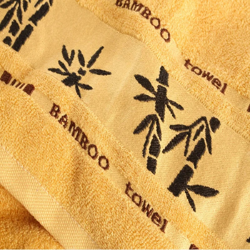 Bamboo Fiber Bath Towels - 1/4/6PCS Thick Absorbent Face & Bathroom Towel Set
