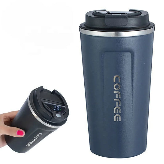 Stainless Steel Smart Coffee Tumbler – Thermos Cup with Intelligent Temperature Display, Portable Travel Mug, 380ml/510ml