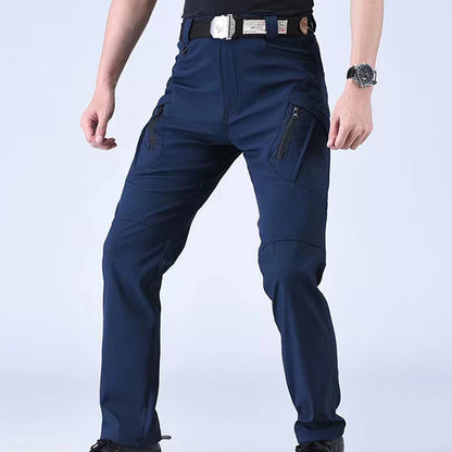 Men's Spring & Autumn Cargo Pants — Elastic Outdoor Trousers for Hiking, Trekking, Camping, Running & Cycling
