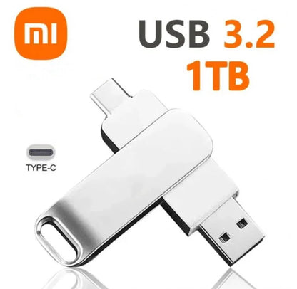 Xiaomi 16TB USB 3.2 Flash Drive — Super High-Speed Metal U Disk, Waterproof Type-C SSD Pen Drive
