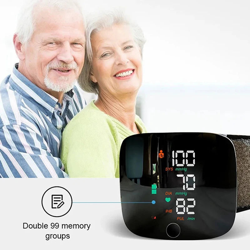 Digital Wrist Blood Pressure Monitor – Automatic Medical BP Monitor with Pulse Rate Measurement and Digital Display
