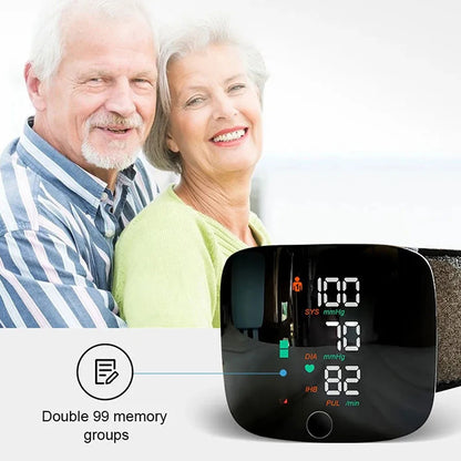 Digital Wrist Blood Pressure Monitor – Automatic Medical BP Monitor with Pulse Rate Measurement and Digital Display