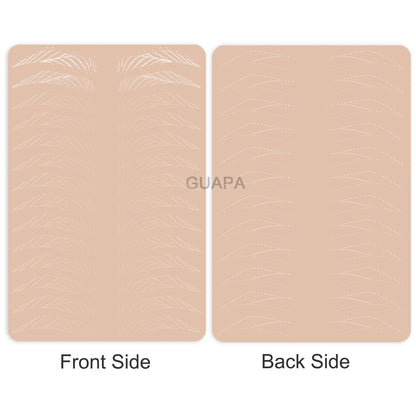 Microblading Practice Skin Sheets — Eyebrow Segment Tip Joint Texture for Semi-Permanent Makeup Training