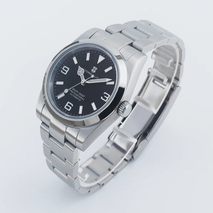 Corgeut 36mm/39mm Luxury Automatic Mechanical Watch – Sapphire Crystal, 10Bar Waterproof, Classic Number Dial Men’s Wristwatch