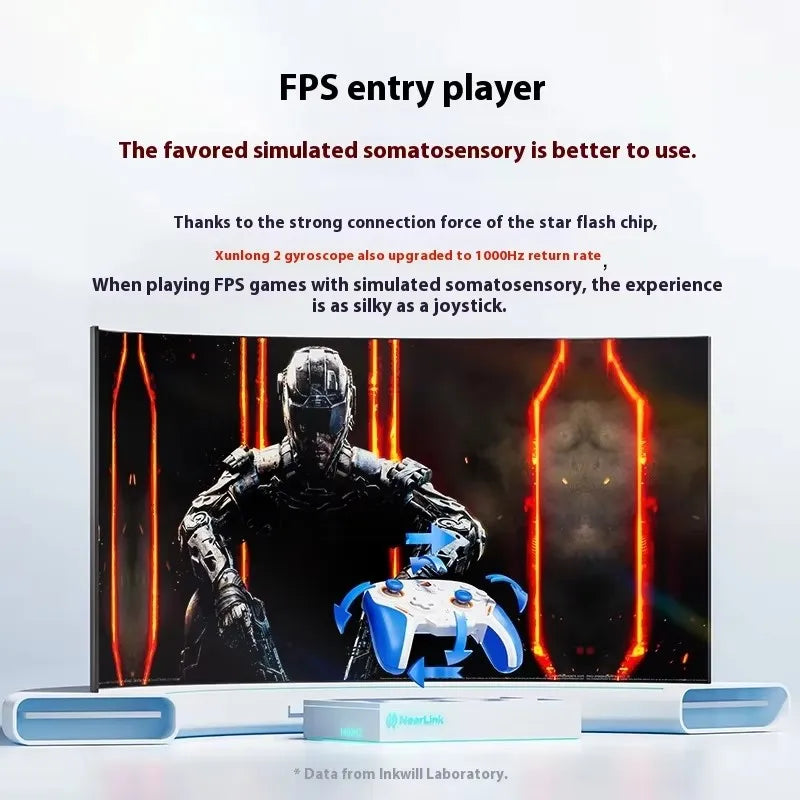 BIGBIGWON Blitz 2 TMR Star Flash Wireless Bluetooth Gamepad – 2000Hz Somatosensory Controller for Nintendo Switch, PC & Steam