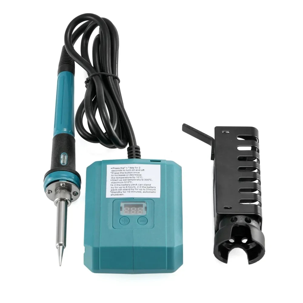 Makita 20V Battery Electric Soldering Iron – 60W Wireless Welding Tool, 300-500℃ Adjustable Temperature, Fast Heating