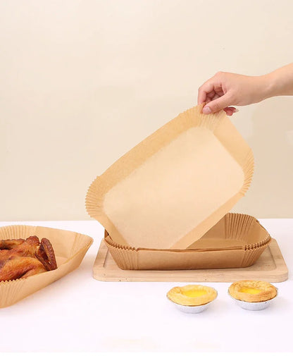 Disposable Air Fryer & Baking Paper — Non-Stick, Oilproof Mat for Microwave, Barbecue & Kitchen Accessories