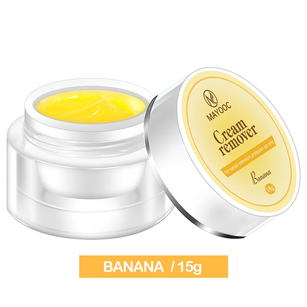 MAYOOC 5/15g Eyelash Glue Remover — Quick-Dry Transparent Cream for Professional Eyelash Extensions, Custom Logo Available