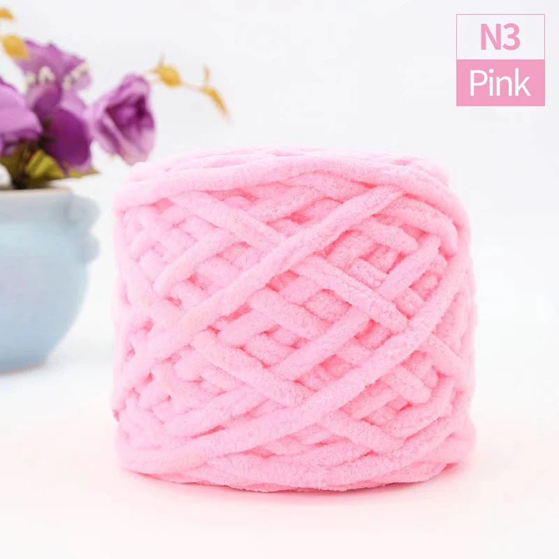 QJH Chunky Blanket Yarn – Luxury Thick Polyester Jumbo Knitting & Crochet Yarn for Blankets & Pillows, 100g Ball