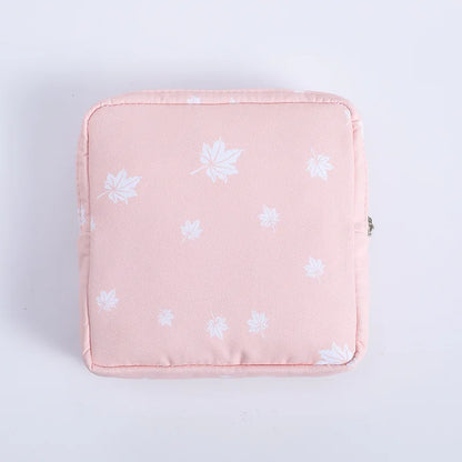Cute Cartoon Girl Cosmetic Bag – Mini Travel Makeup Organizer for Lipstick, Sanitary Pads & Toiletries