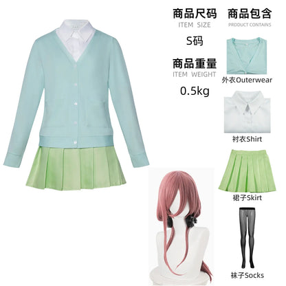 Quintessential Quintuplets Cosplay Costume - Full School Uniform Set for Comic Con & Halloween