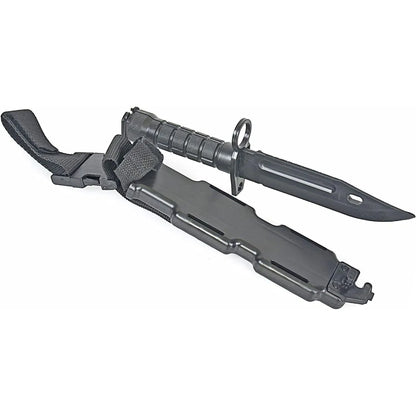 Rubber Training Knife with Sheath - Flexible Soft Plastic Dagger Prop for Halloween, Martial Arts & Costume Use