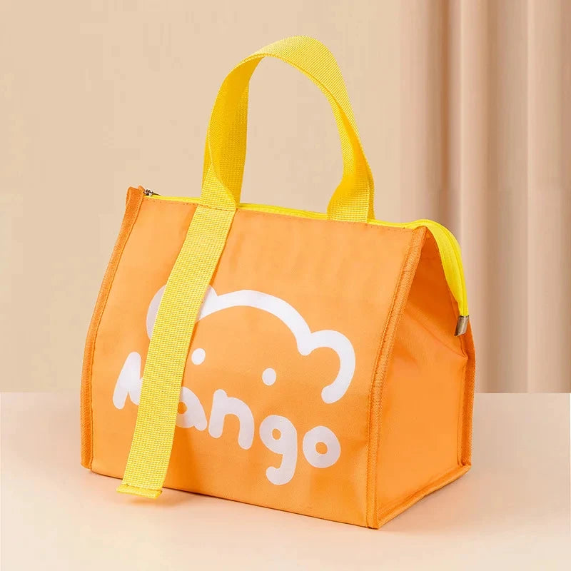 Portable Thermal Lunch Bag – Insulated Food Storage Cooler Pouch for Women & Kids, Travel Picnic Bento Handbag Organizer