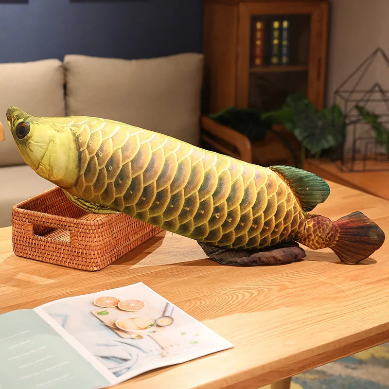 Simulation Fish Plush Toy - Soft Stuffed Animal Pillow Cushion for Kids Girls Christmas Gift and Home Decor