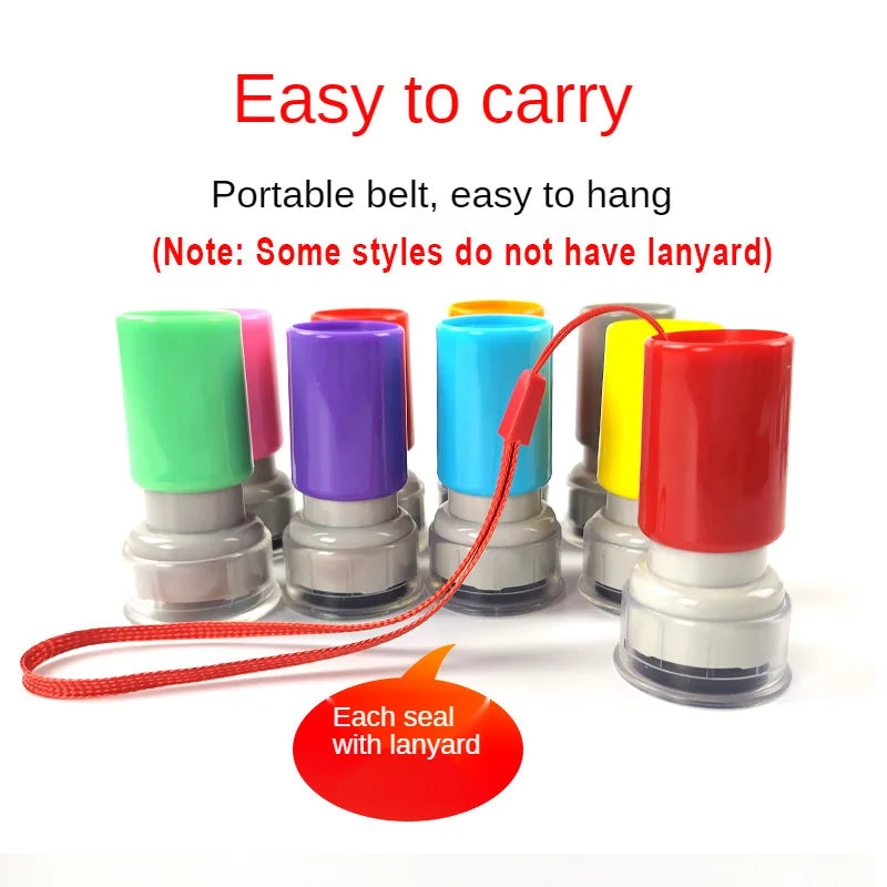 Custom Rubber Flash Stamp – Personalized Name, Logo, Signature for QA, Kids, Scrapbooking & Branding