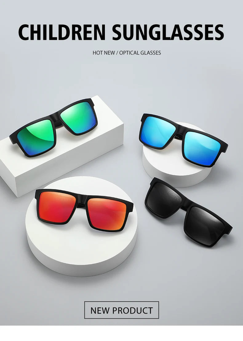 2024 New Heat Wave Luxury Polarized Sunglasses – Square Conjoined Lens, UV400 Protection for Men & Women