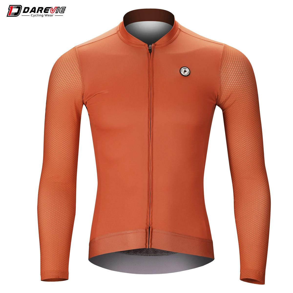 DAREVIE Cycling Jersey - Long Sleeve Aero 3D Mesh Breathable Cycling Shirt for Men and Women