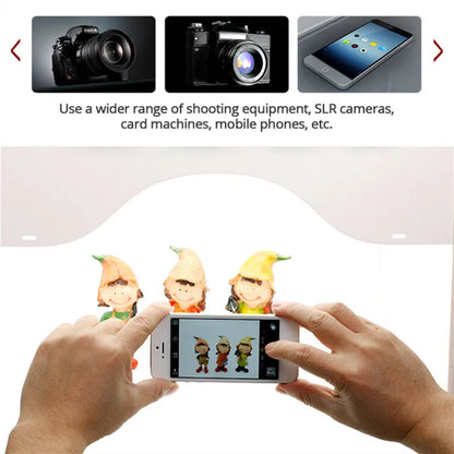 SANOTO LED Photograph Lightbox – Dimmable Photo Studio Softbox for Manicure & Tabletop Shooting