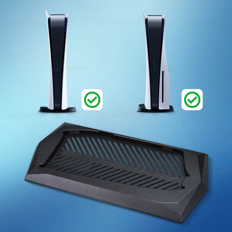PS5 Slim Vertical Stand Base – Non-Slip Console Support with Built-in Cooling Vents for PlayStation 5 Slim