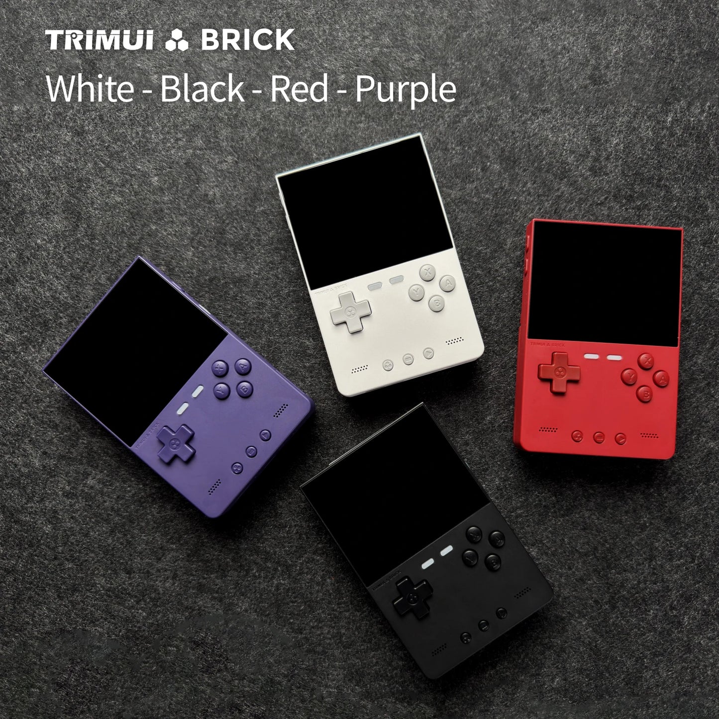 TRIMUI BRICK Handheld Game Console – 3.2'' IPS Screen, Linux System, LED Lighting, Metal Back Panel, Free Keycap Gifts