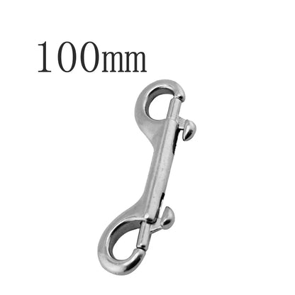 316 Stainless Steel Scuba Diving Eye Snap Hook – Double End Quick Release Bolt Buckle Clip for Marine, Boat & Key Ring