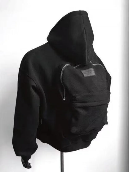 Autumn/Winter Y2K Hoodie – Oversized 3D Backpack Streetwear for Men