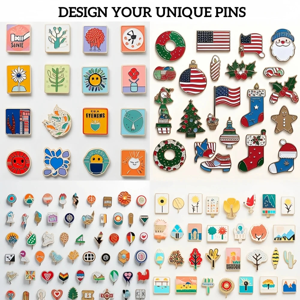 Custom Enamel Pins – Personalized Luxury Metal Logo Lapel Badge for Clothes & Anniversary Gifts