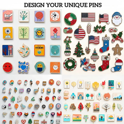 Custom Enamel Pins – Personalized Luxury Metal Logo Lapel Badge for Clothes & Anniversary Gifts