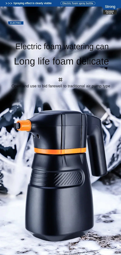 LEIBOO Electric Foam Sprayer – Battery-Powered High-Pressure Snow Cannon for Car Wash & Detailing
