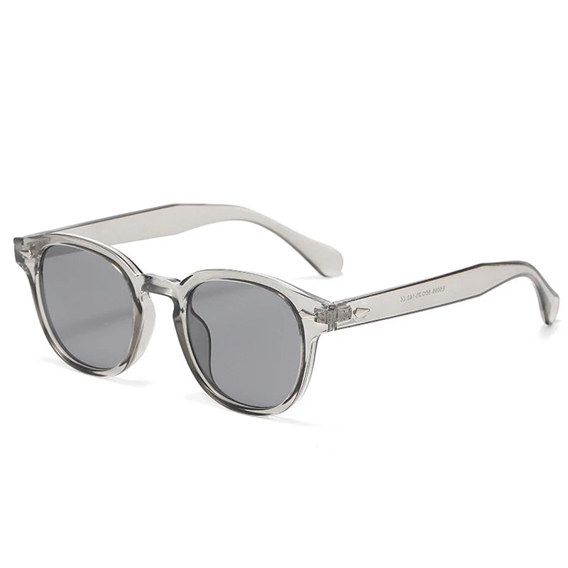 JNPCXI Retro Round Sunglasses – Punk Leopard Rivet Fashion Shades UV400 for Men & Women