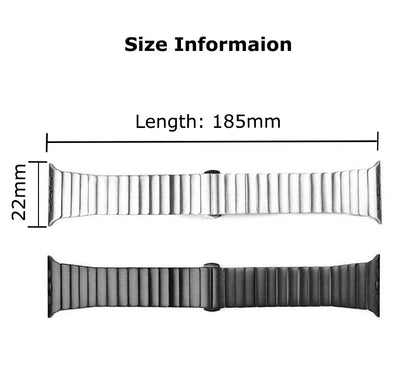 Ultra 3/2 Titanium & Stainless Steel Luxury Bracelet for Apple Watch — Fits Ultra 49/45/44/42mm & Series 11/10/9/46/41mm