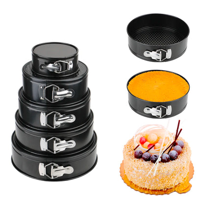 Removable Bottom Round Cake Pan – Carbon Steel Non-Stick Bakeware for Baking Cakes