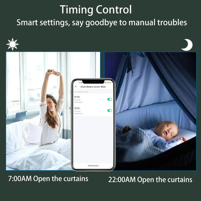Tuya ZigBee Battery-Powered Electric Curtain Motor – Wireless, Automatic, SmartLife App Remote, Works with Google Home