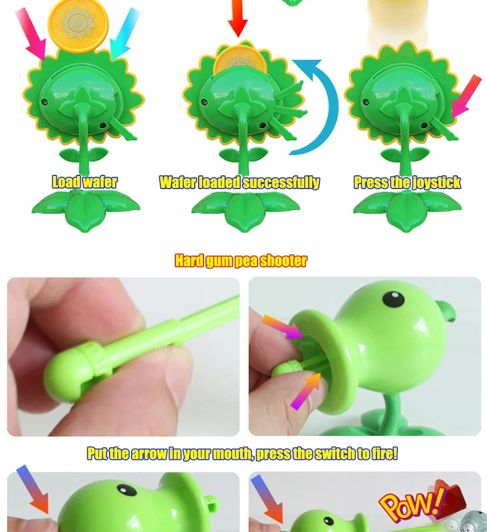 Plants vs Zombies PVZ Pea Shooter Boss Action Figure – Dave Allstar Toy Doll for Kids Gift