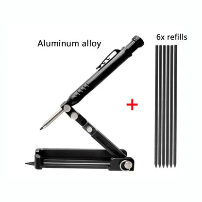 Multi-Function Scribing Ruler - Contour Gauge Measuring Tool for Woodworking, Carpentry & Construction