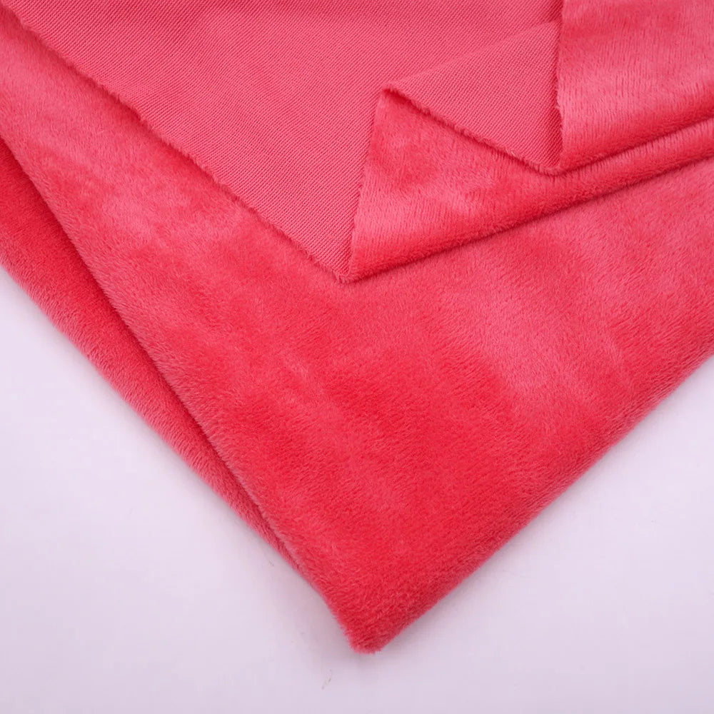 160CM/63" Wide Minky Plush Fabric – Super Soft Flannel Fabric for DIY Dolls, Toys, and Crafts, Sold by the Meter