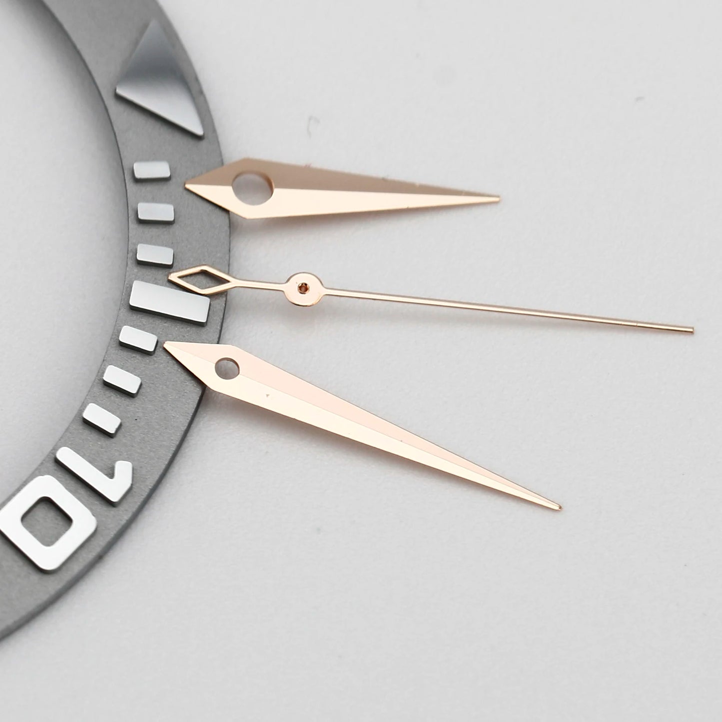 NH35 NH38 Polished Dauphine Watch Hands – 10x14x15mm Presage Cocktail Style Watch Needles & Pointers